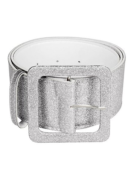 Glitzer Gürtel silber
