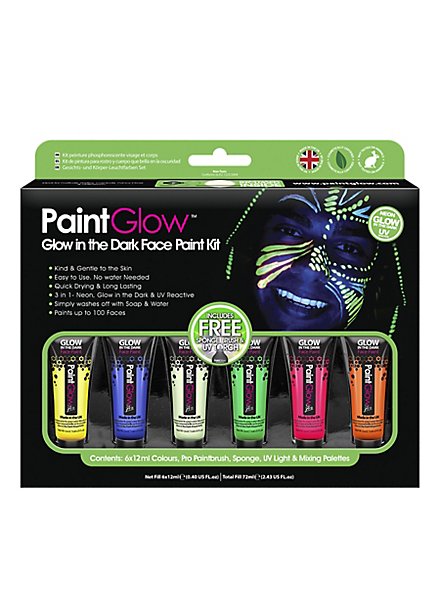 Glow in the Dark Body Paint make-up set
