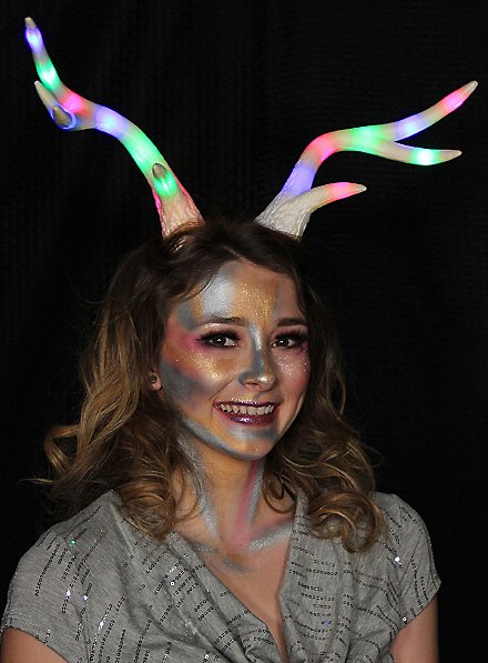 Glowing stag antlers colored