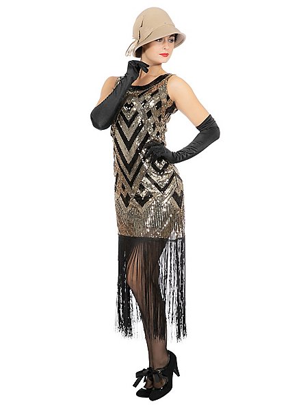Goldenes 20er Jahre Abendkleid