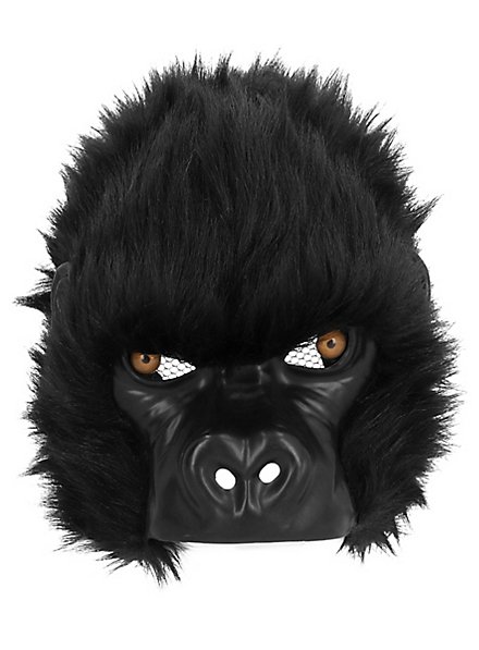 Gorilla half mask made of plush