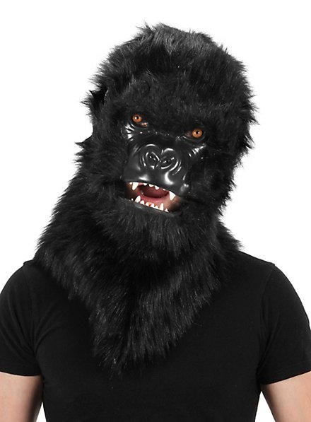 Gorilla mask with movable mouth
