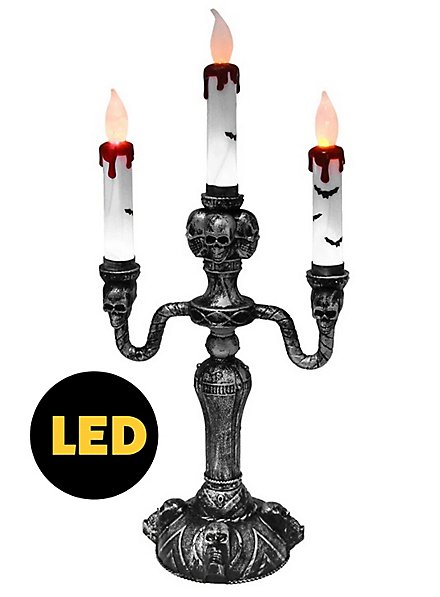 Gothic LED Kerzenständer Halloween Deko