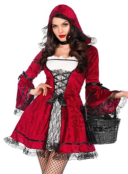 Leg Avenue 85230 Gothic Red Riding Hood Rot Kostüm Fasching Helloween S-XL 34-46 