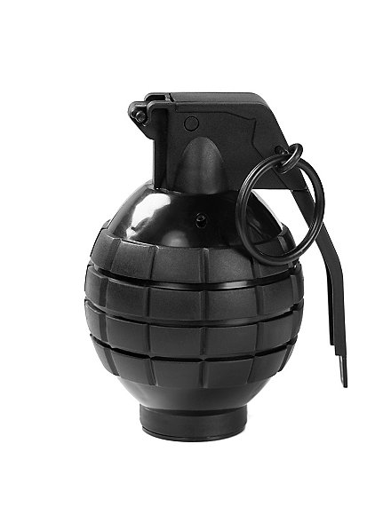 Granata a mano giocattolo nera - granata LARP, manichino