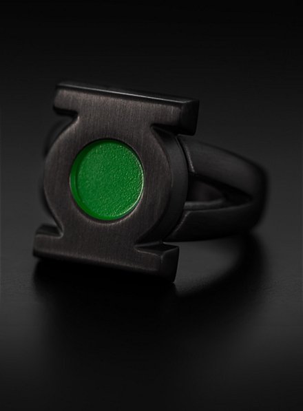 Green Lantern Emblem Ring schwarz