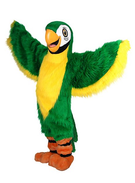 Green Parrot Mascot
