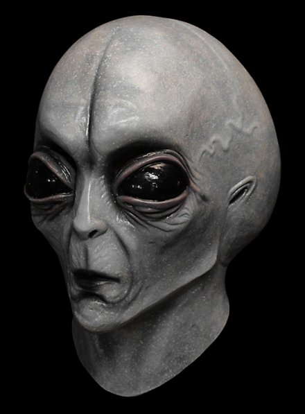 Stolthed Planet grill Grey Alien Mask - maskworld.com