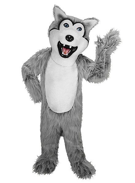 Grey Husky Mascot