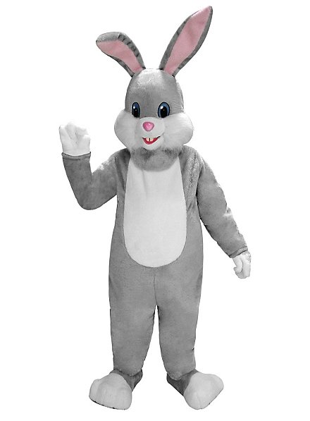 Grey Rabbit Mascot