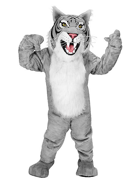 Grey Wildcat Mascot