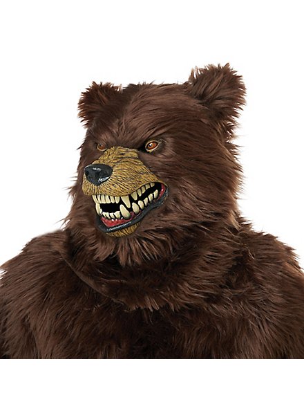 Grizzly Bear Costume with Movable Mask - maskworld.com