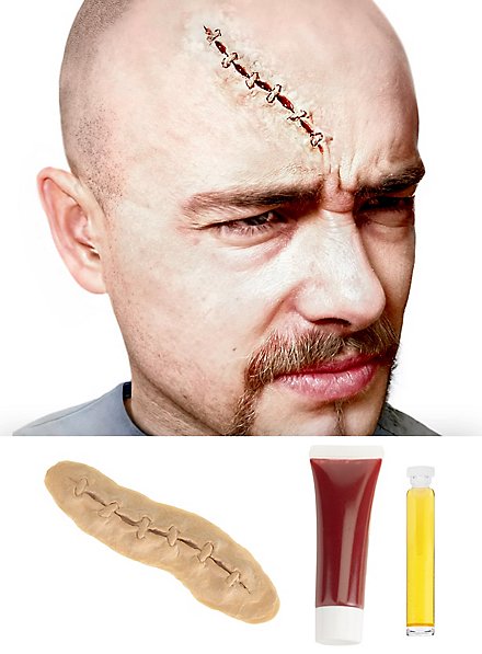 Groft Syede Sår Af Latex