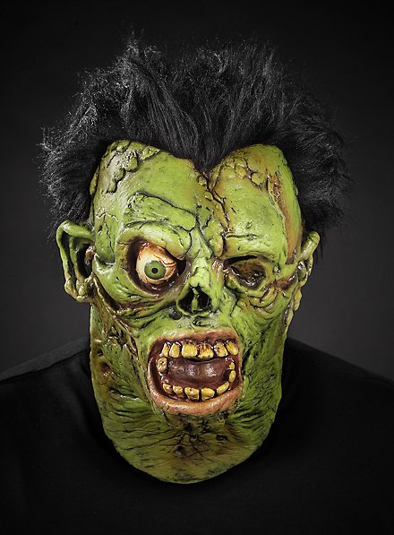 Grüne Moorleiche Maske aus Latex