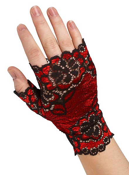 Guantes De Encaje Sin Dedos