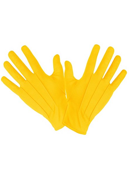 Guantes De Tela Amarillos