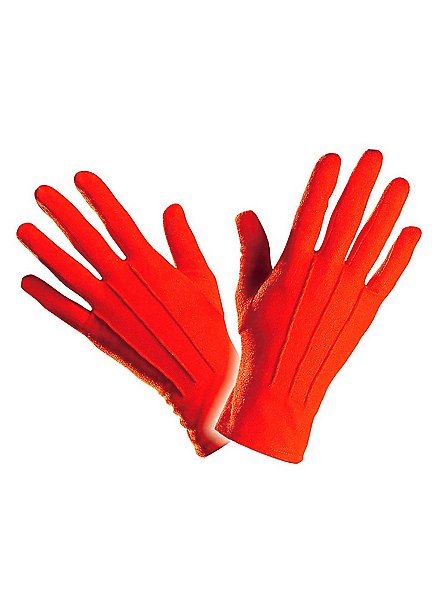 Guantes De Tela Rojos