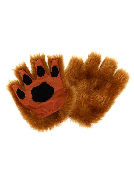 Guantes Sin Dedos Patas Marrones