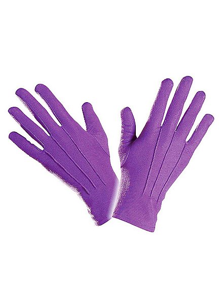 Guanti di stoffa viola