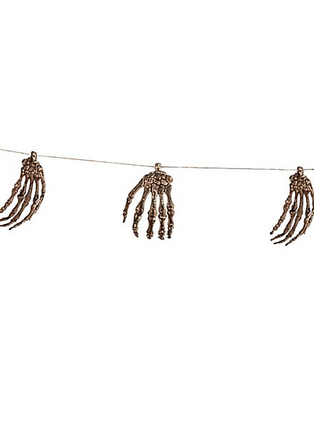 Guirlande Halloween mains de squelette 235 cm