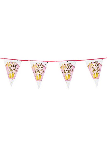 Guirnalda De Banderines Hello Girl! 6 Metros