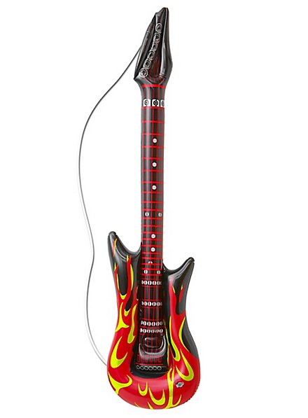 Guitare flammes gonflable