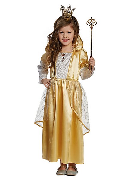 Gyldent Eventyrprinsesse Børnekostume