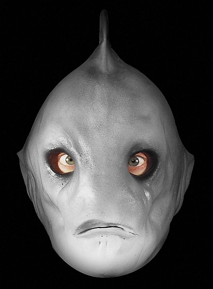 Haifischwesen Maske aus Schaumlatex