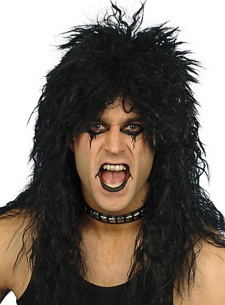 Hair Metal Paryk Sort