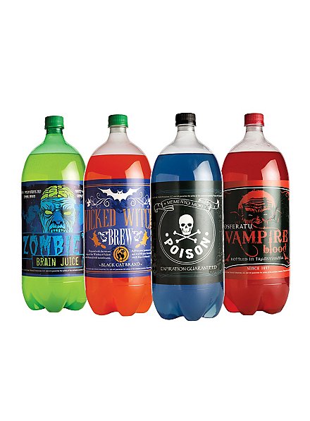 Halloween Bottle Labels Soda Glow-in-the-Dark