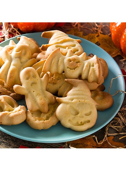 Halloween Kürbisse und Gestalten Silikonform für Kekse, zum Backen und ...