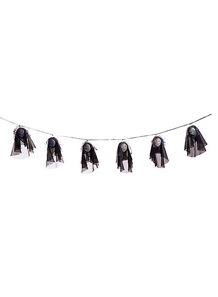 Halloween Ghost Garland with Lights