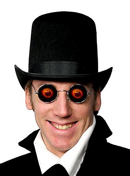 Brille Rund mit Hologramm Totenkopf Accessoires Kostüm Halloween