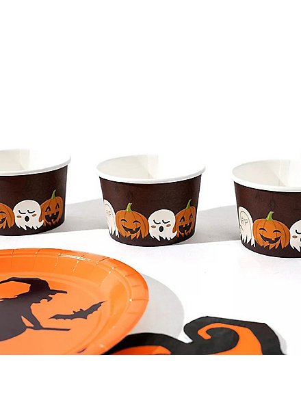 Halloween Pappteller 48 Stück - Partygeschirr Mit 4 Motiven 17,8cm