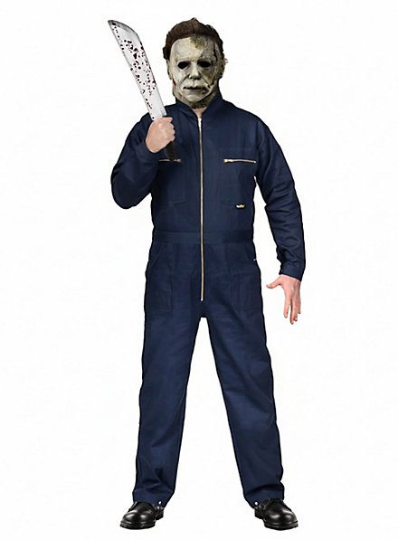 Halloween Michael Myers – Disfraz Con Máscara Original, Cuchillo Y Sangre