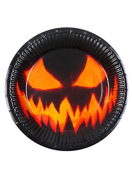 Halloween Paptallerkener 10 Stk