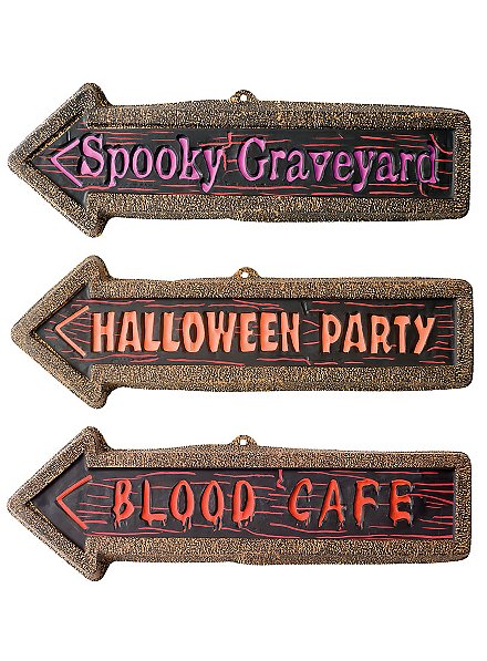 Halloween Party Wegweiser Set