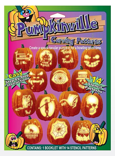 Halloween Pumpkin Face Book with Templates