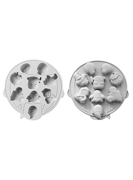 Halloween-Silikonformen – Geister & Mumien, 15 Mulden, Hitzebeständig Bis 260°C, Für Schokolade & Backen