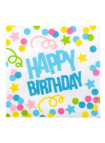 Happy Birthday servetten 12 stuks