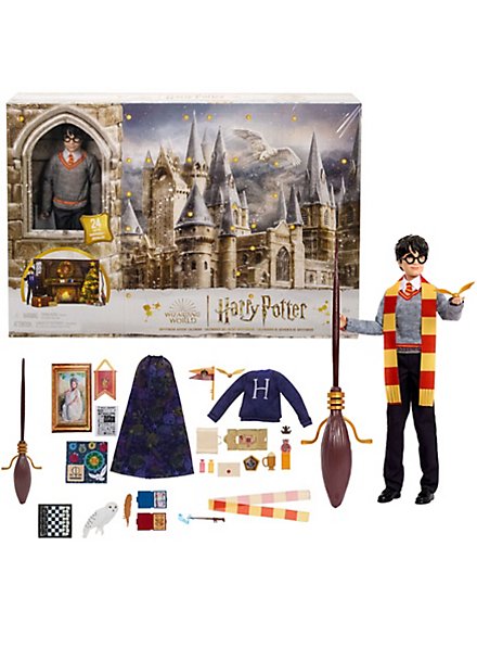 Harry Potter - Calendrier de l'Avent Gryffondor avec 24 accessoires  surprises - Poupée Figurine - 6 ans et +, HND80