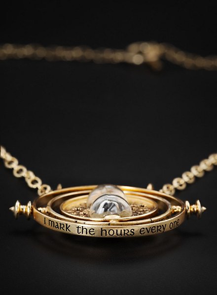 Harry Potter Hermines Zeitumkehrer Halskette – Offizieller Fanartikel, Goldfarben Aus Zinklegierung (Frauen Schmuck)