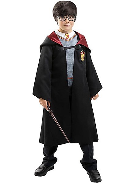 Costume Harry Potter Bambino - Completo 3 Pezzi Con Bacchetta, Occhiali E Mantello, Nuovo Con Etichette - 2