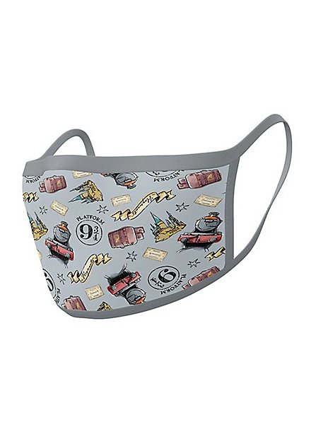 Harry Potter - Mascarillas De Tela Hogwarts Express Pack Doble