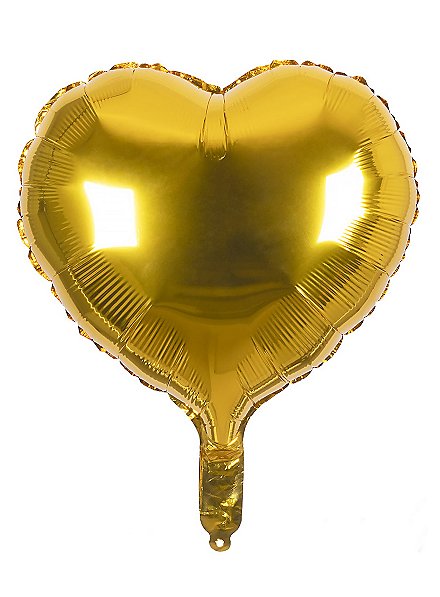 Hart folieballon goud