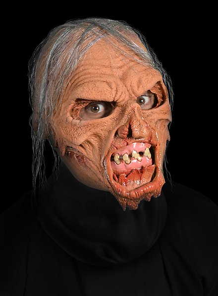 Haut und Knochen Zombiemaske aus Latex
