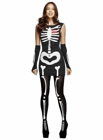 Heart & Bones Skeleton Dress - maskworld.com