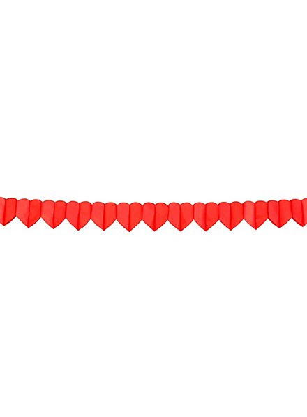 Heart paper garland 4 meters