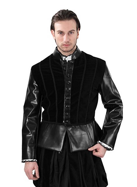 Henry VIII Velveteen Doublet black - maskworld.com