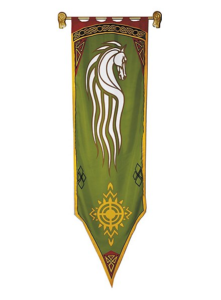 Herr der Ringe Rohan Banner grün